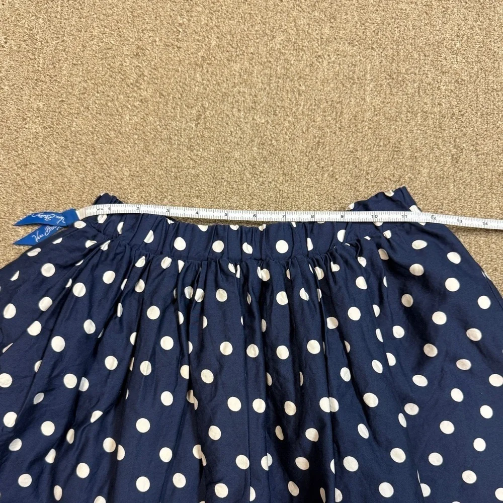Children's Place: Girls Navy Blue / White Polka Dot Skirt, M (7 / 8)